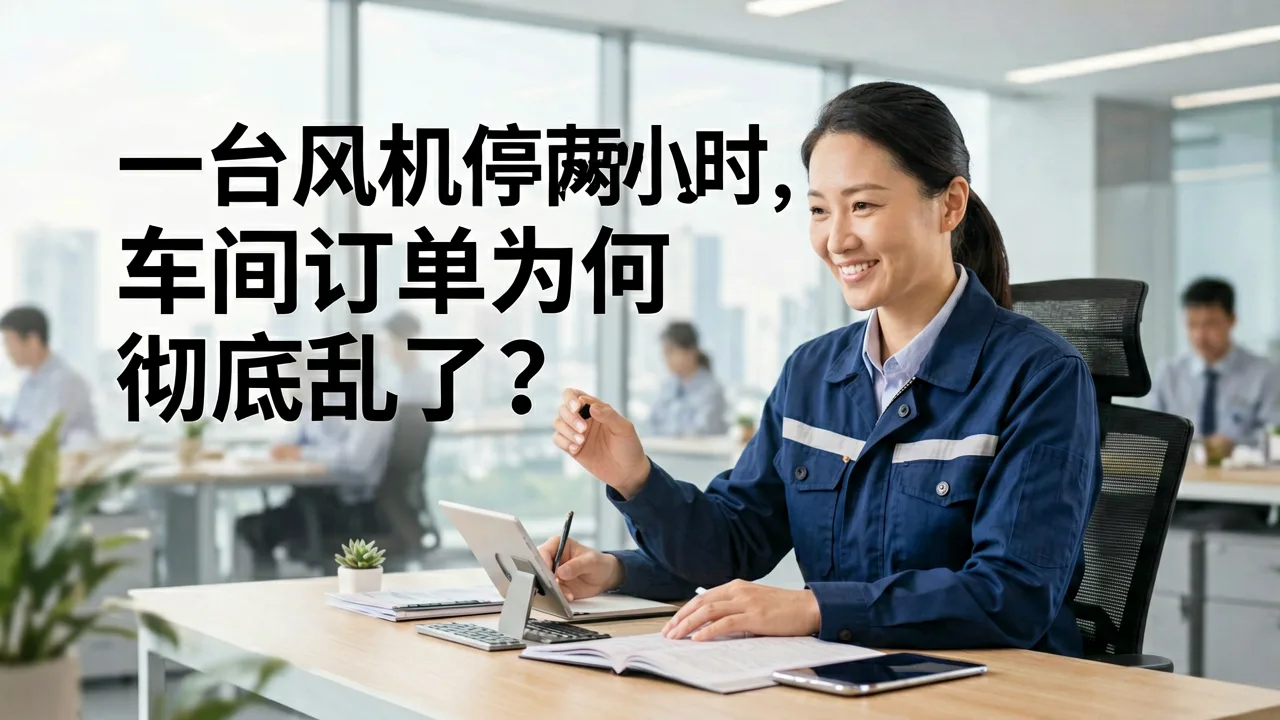 一台风机停机两小时，车间订单为何彻底乱了？